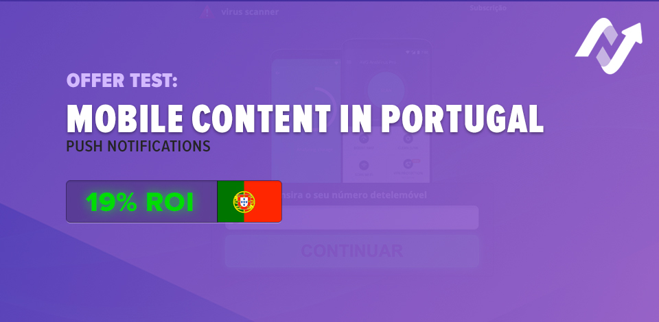 Offer test: Mobile Content offer in Portugal on Push